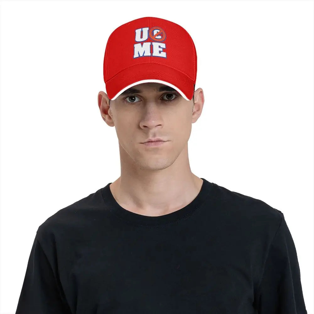 Yellow Wrestling john Cena White Custom Baseball Caps