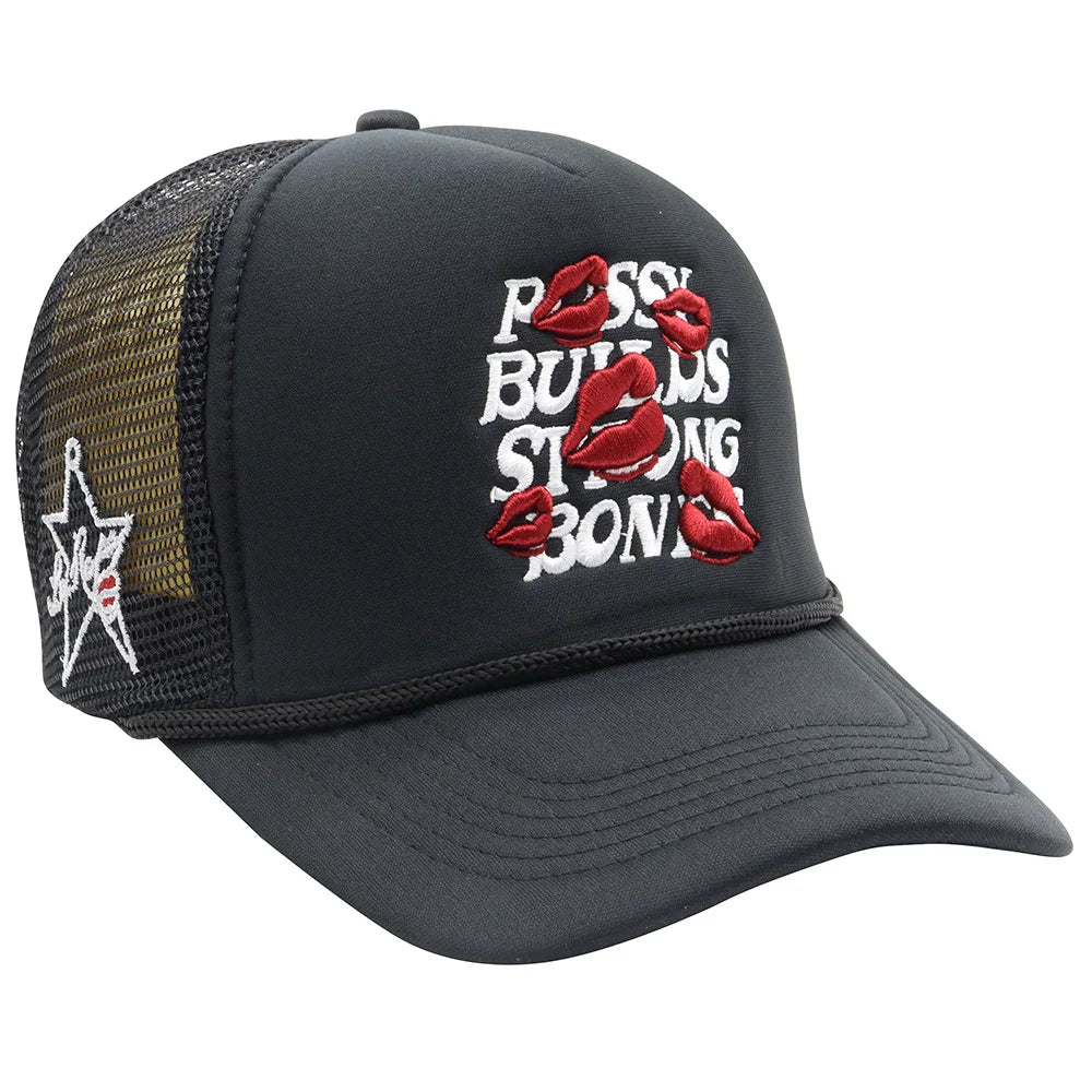 American Style Letters Lip Embroidered Baseball Hats