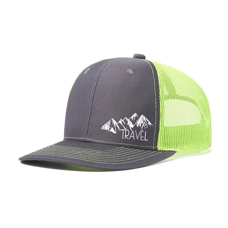 Spring summer Luxury Peak TRAVEL Curved Adult Baseball Cap