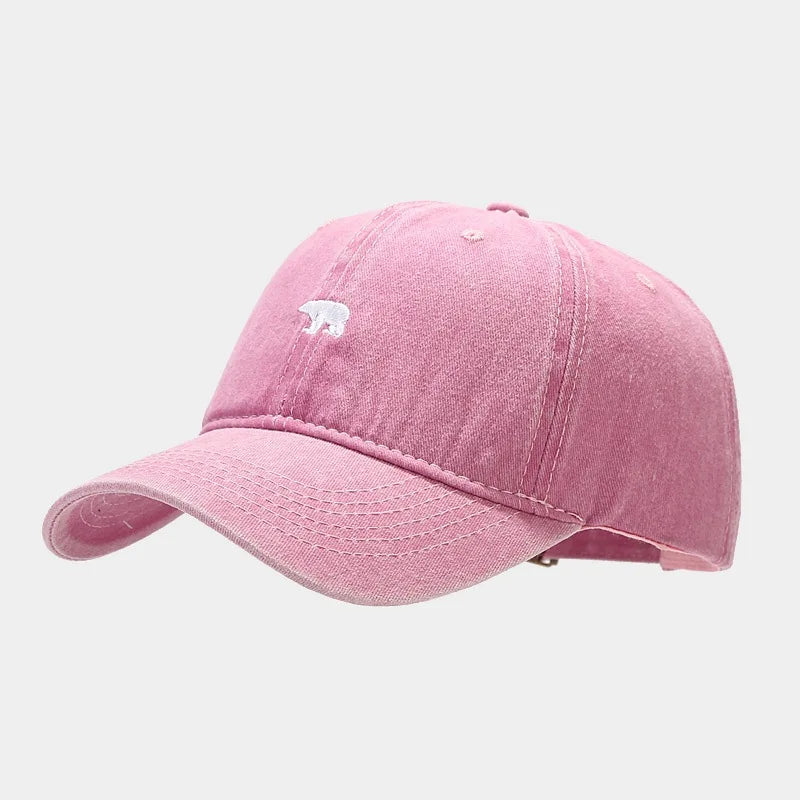 Bear Embroidery Baseball Cap