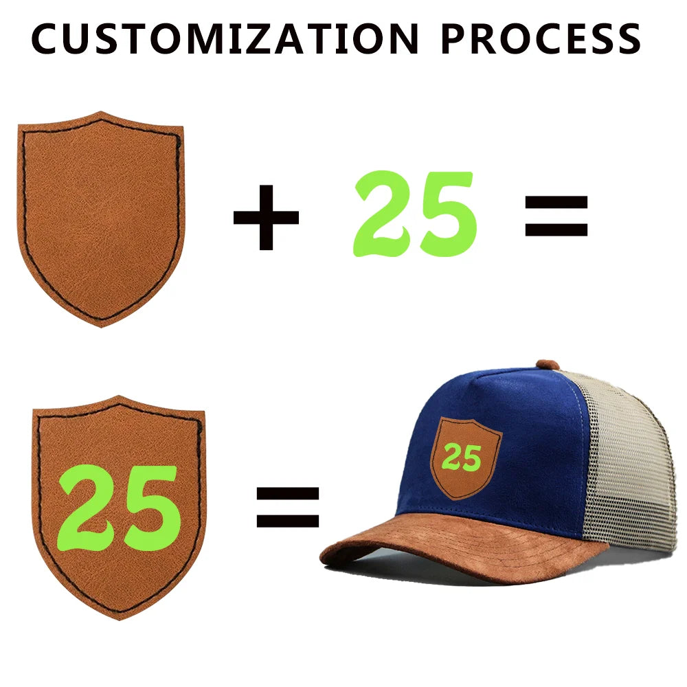 Leather Label Custom Logo Five-panel Suede Baseball Cap
