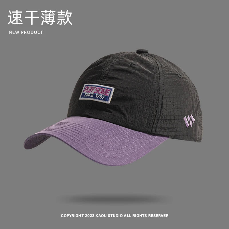 High-quality Contrasting Color Trend Summer Quick-drying Hat