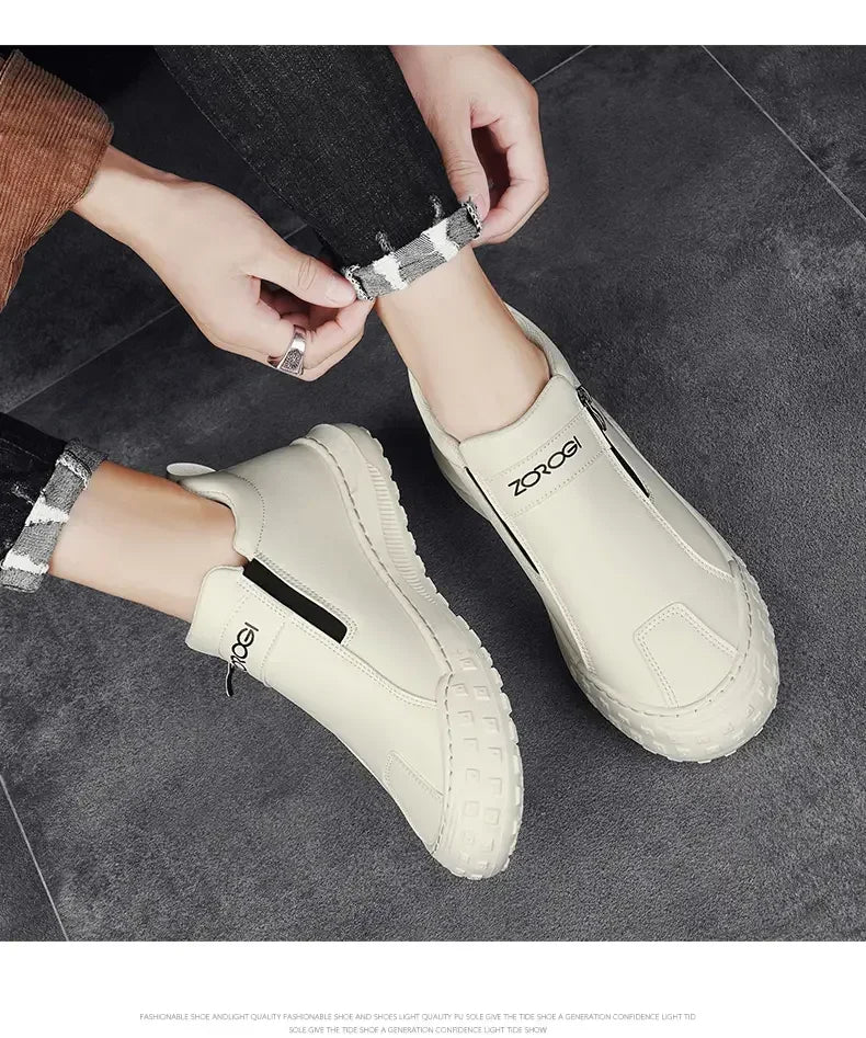 Zipper Outdoor Sports Shoes Unisex Shoes for Men