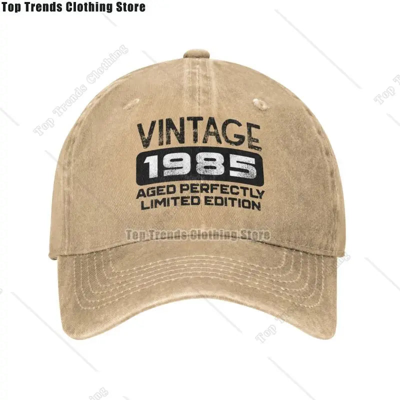 Birthday Gift Vintage 1985 Aged Perfectly Limited Edition Baseball Cap