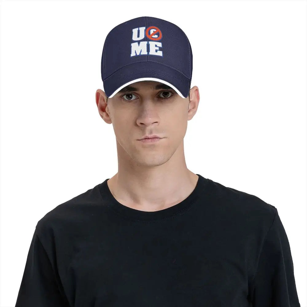 Yellow Wrestling john Cena White Custom Baseball Caps