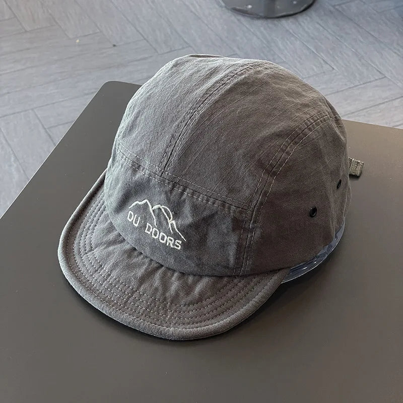 Short Brim Soft Baseball Cap