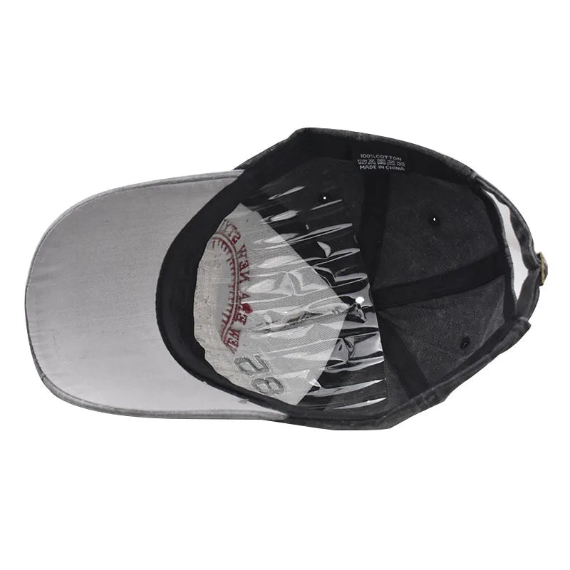 Vintage NEW YORK Embroidered Water Washed Baseball Cap