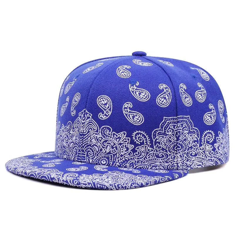 2024 New Fashion Flower Printing Snapback Cap