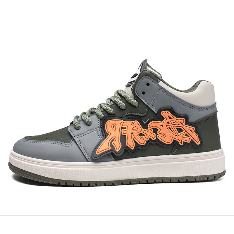 Men's Casual Sneakers Fashion High Top Shoes