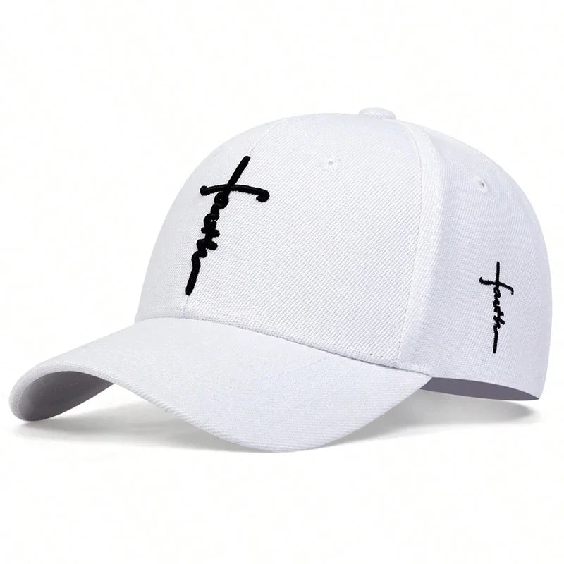 Unisex Letter Cross Embroidery Baseball Caps