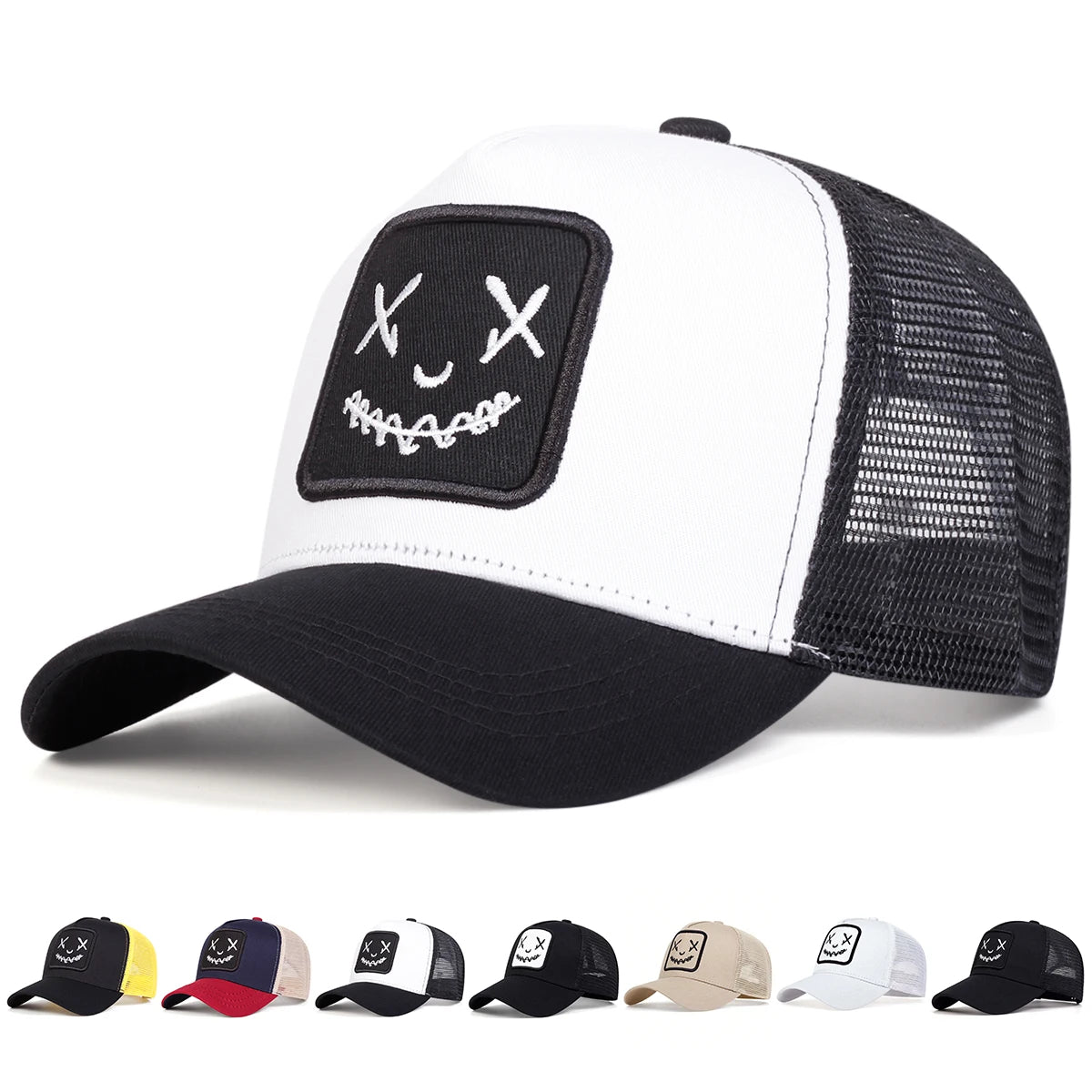 Unisex Personality Embroidery Baseball Net Caps