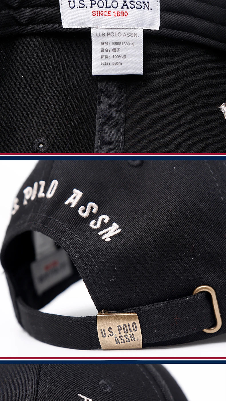 U.S. Polo Assn.100% Cotton Couple Baseball Cap