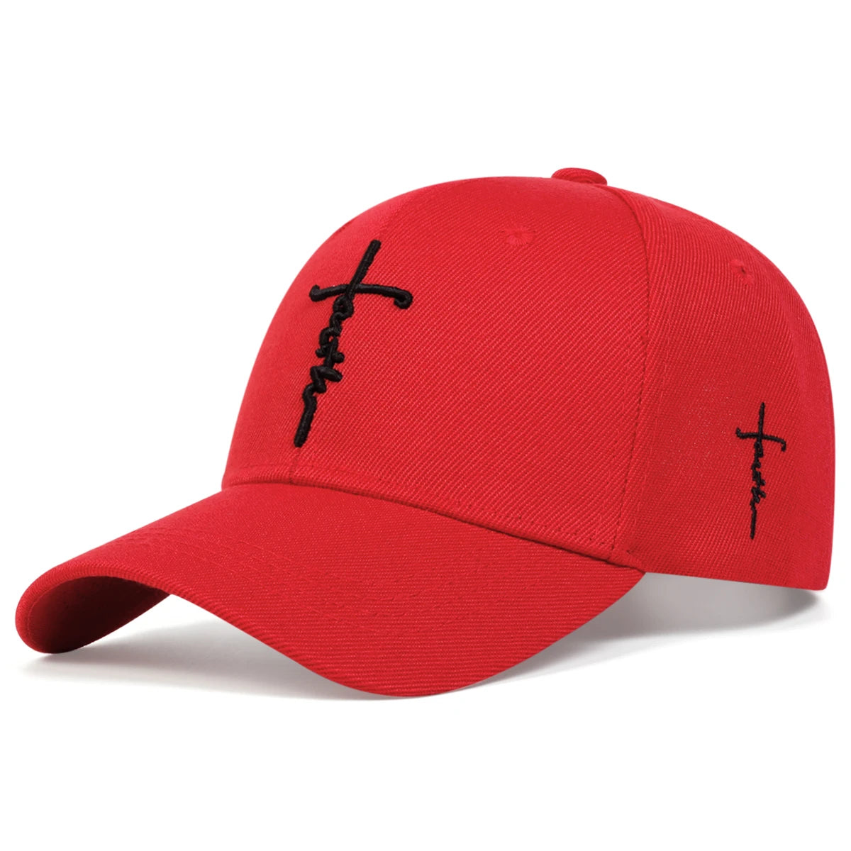 Unisex Letter Cross Embroidery Baseball Caps