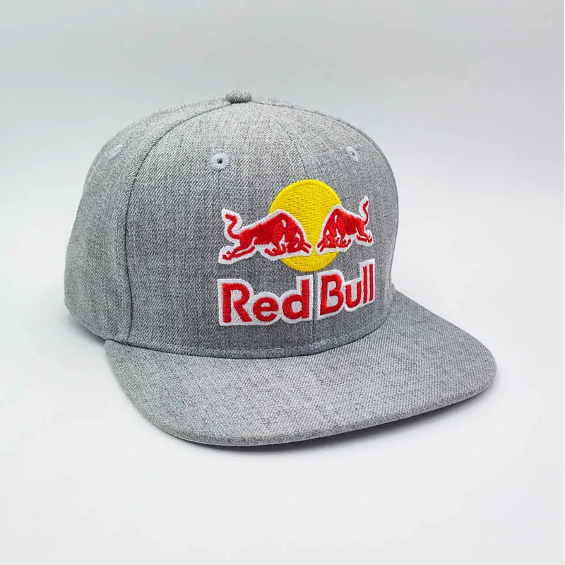 High Quality Red Bull Flat Brim Baseball Cap