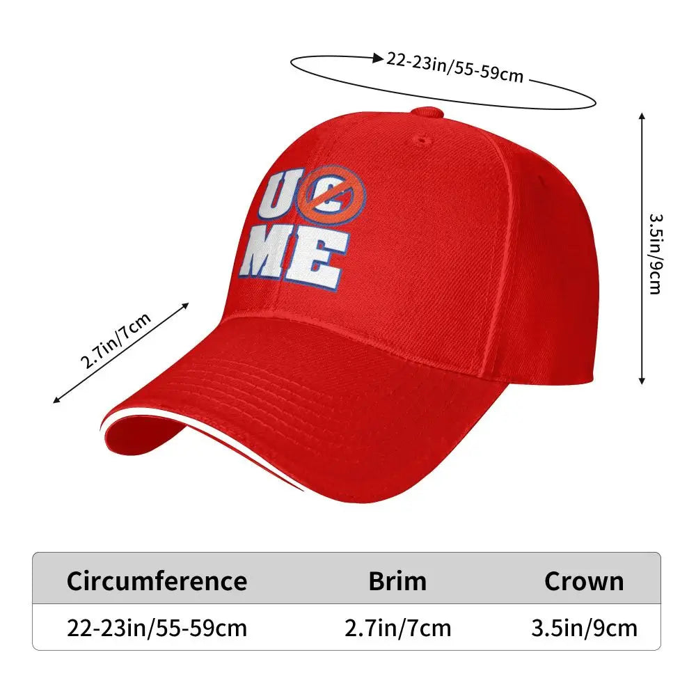 Yellow Wrestling john Cena White Custom Baseball Caps