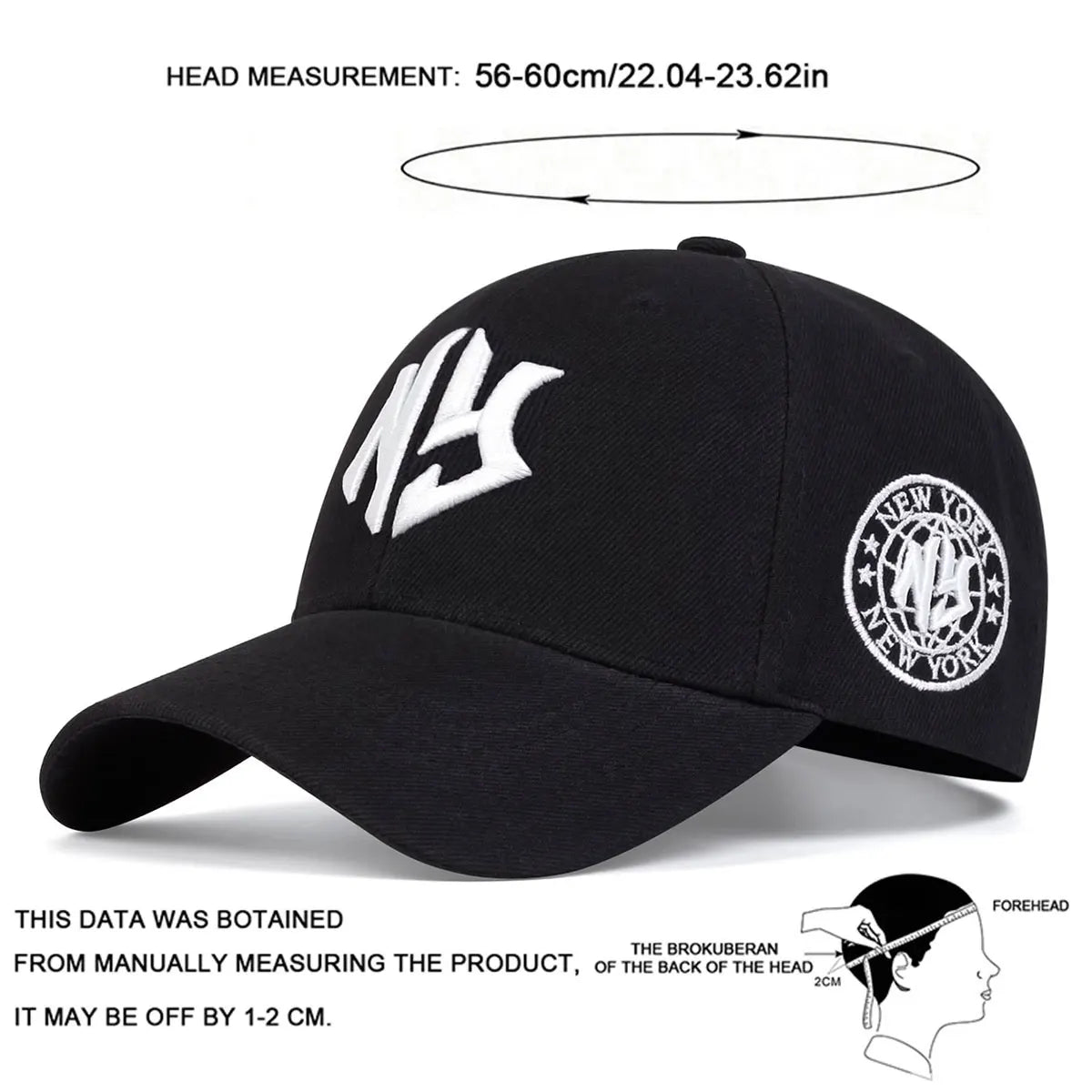 Unisex NG Letter Embroidery Baseball Caps