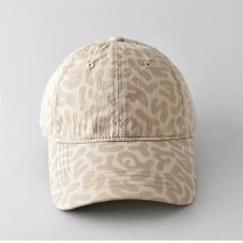 2025 New leopard print quick dry baseball cap