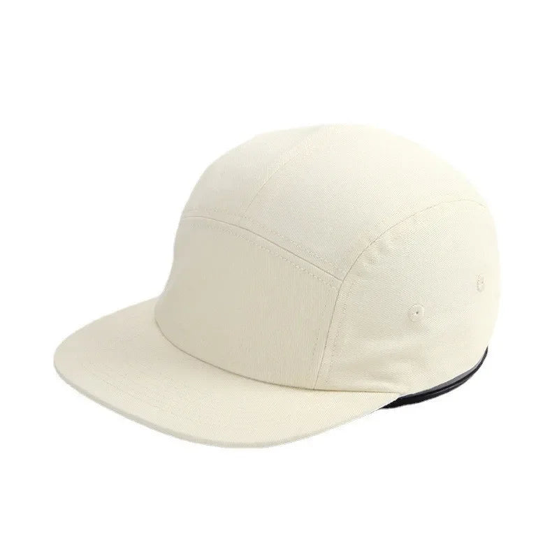 New Washed Cotton 5 Panel Pure Color Baseball Cap