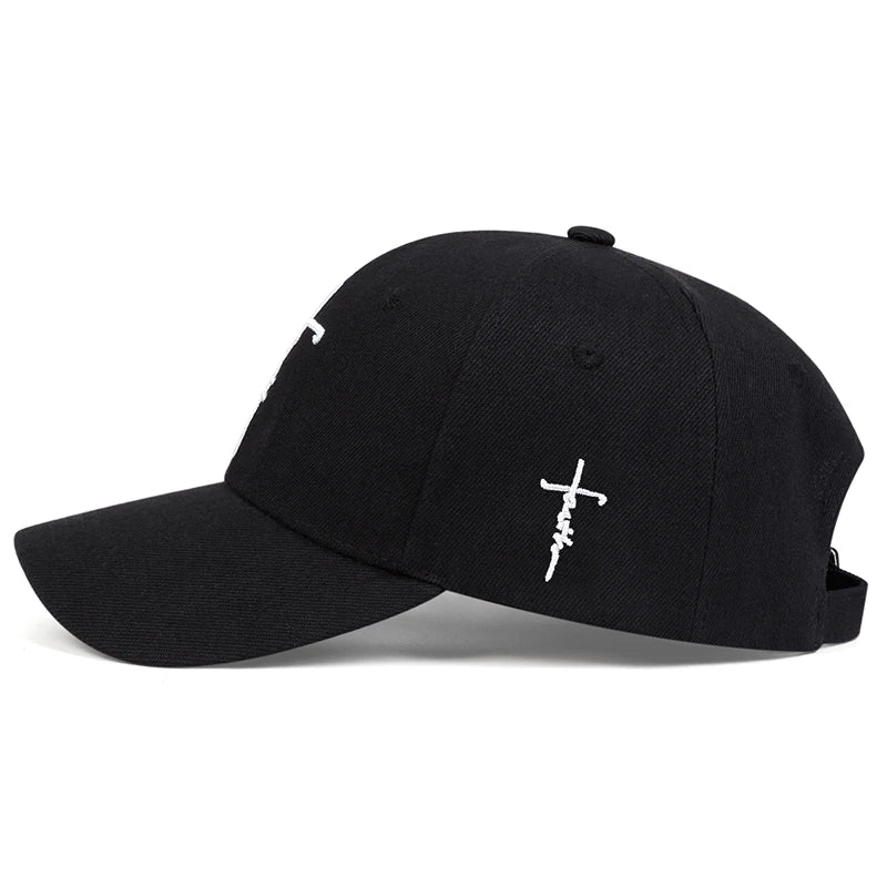 Unisex Letter Cross Embroidery Baseball Caps