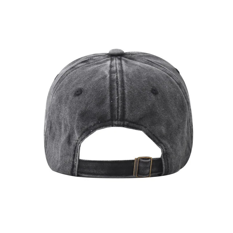 Baseball Cap Washed Cotton Letter ROUTE 66 Embroidery