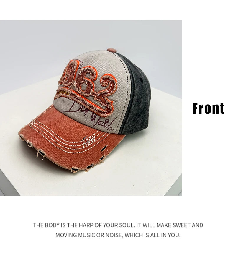 New Unisex PATCH 1962 Letters Broken Style Baseball Hats