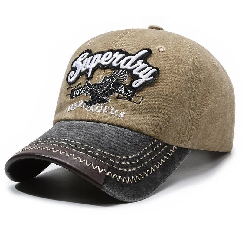 Unisex Sporty Cotton Washed Baseball Cap