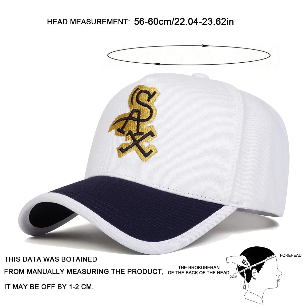 Unisex SAX Letter Embroidery Baseball Caps