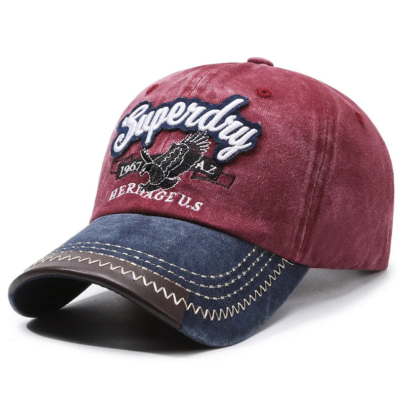 Unisex Sporty Cotton Washed Baseball Cap