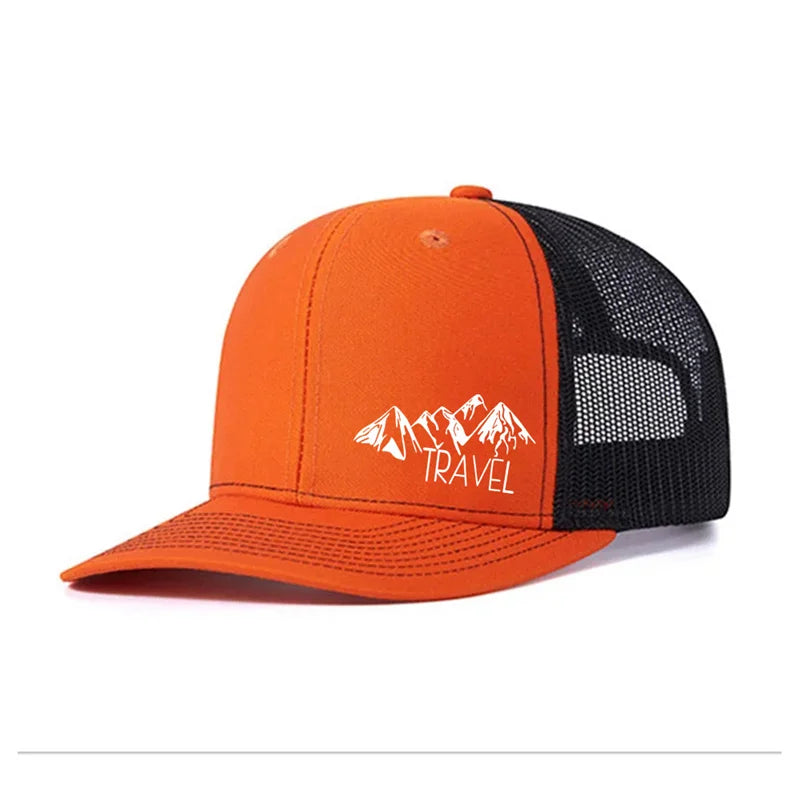 Spring summer Luxury Peak TRAVEL Curved Adult Baseball Cap