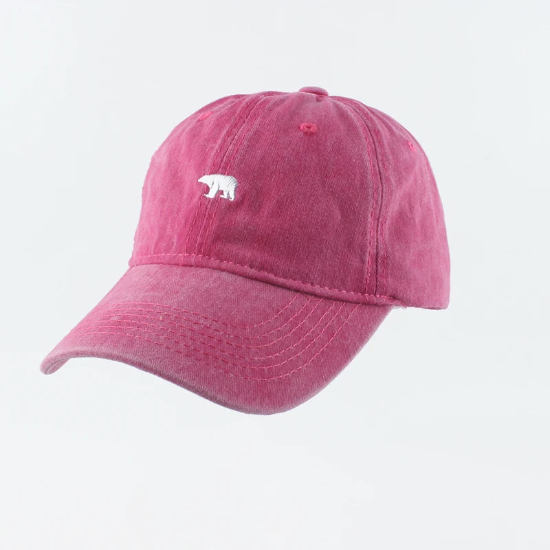 Bear Embroidery Baseball Cap
