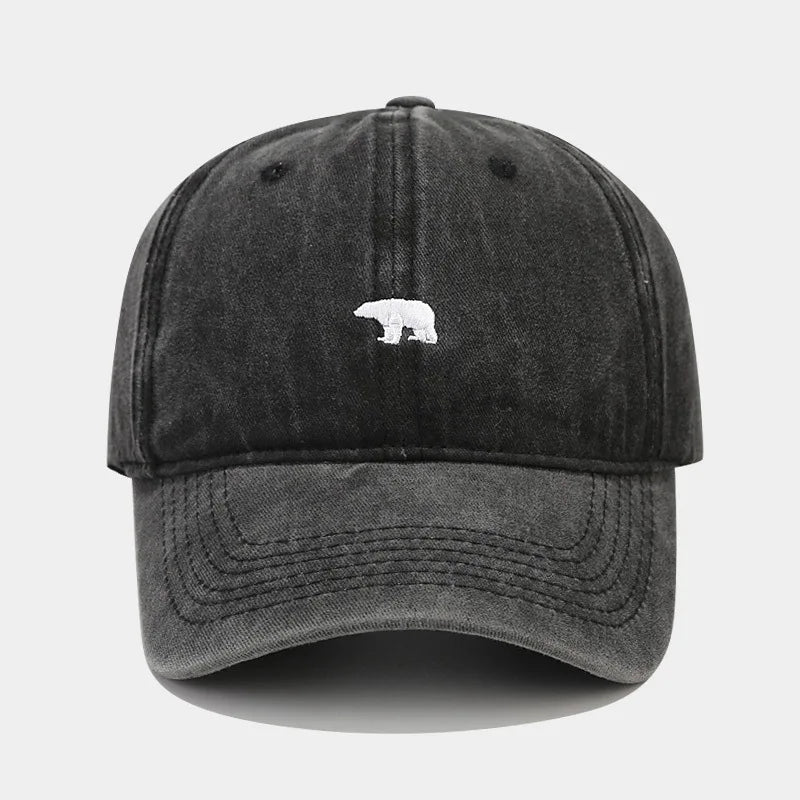 Bear Embroidery Baseball Cap
