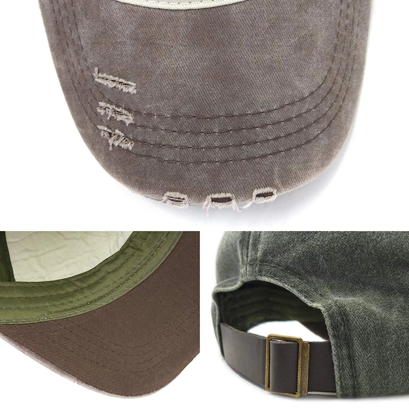 Vintage Style The Pirate Ships Anchor Printing Adjustable Washed Baseball Cap
