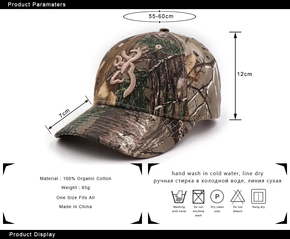 Embroidery Camouflage Baseball Cap