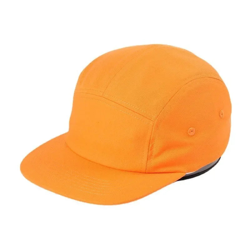 New Washed Cotton 5 Panel Pure Color Baseball Cap