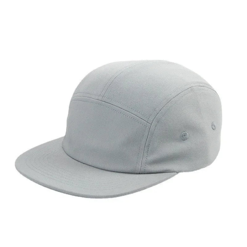New Washed Cotton 5 Panel Pure Color Baseball Cap