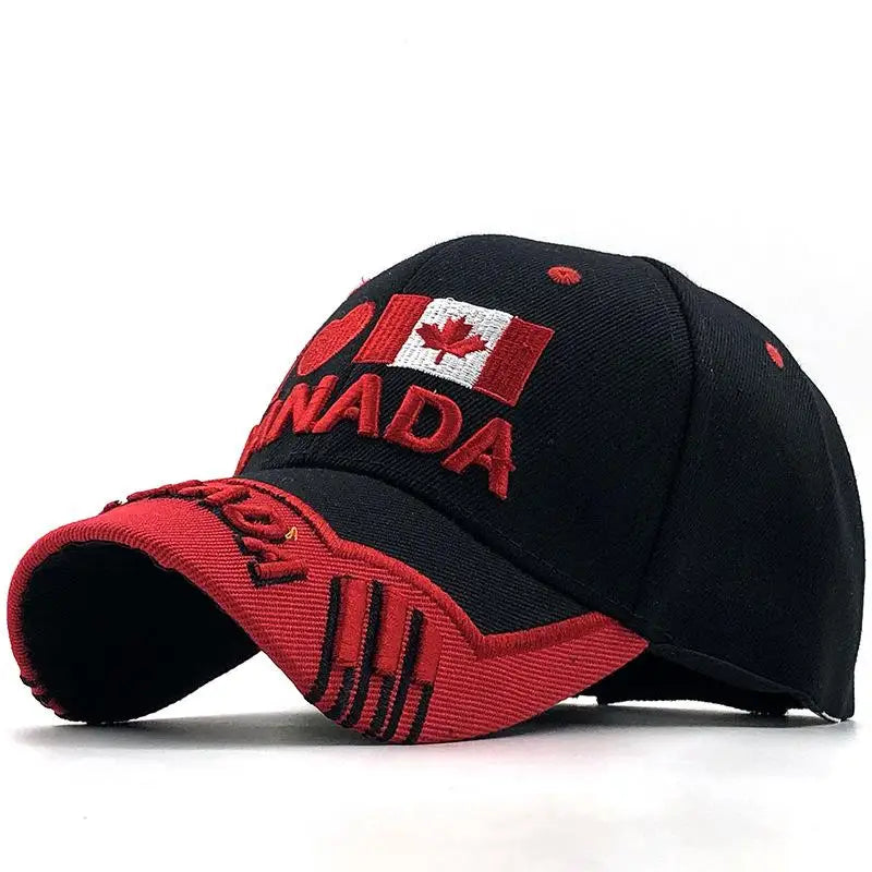 New Colors Contrast Canada Embroidered Baseball Cap