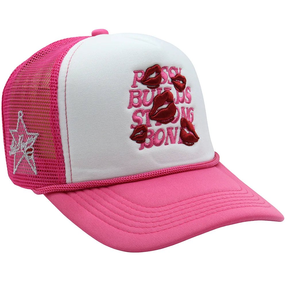 American Style Letters Lip Embroidered Baseball Hats