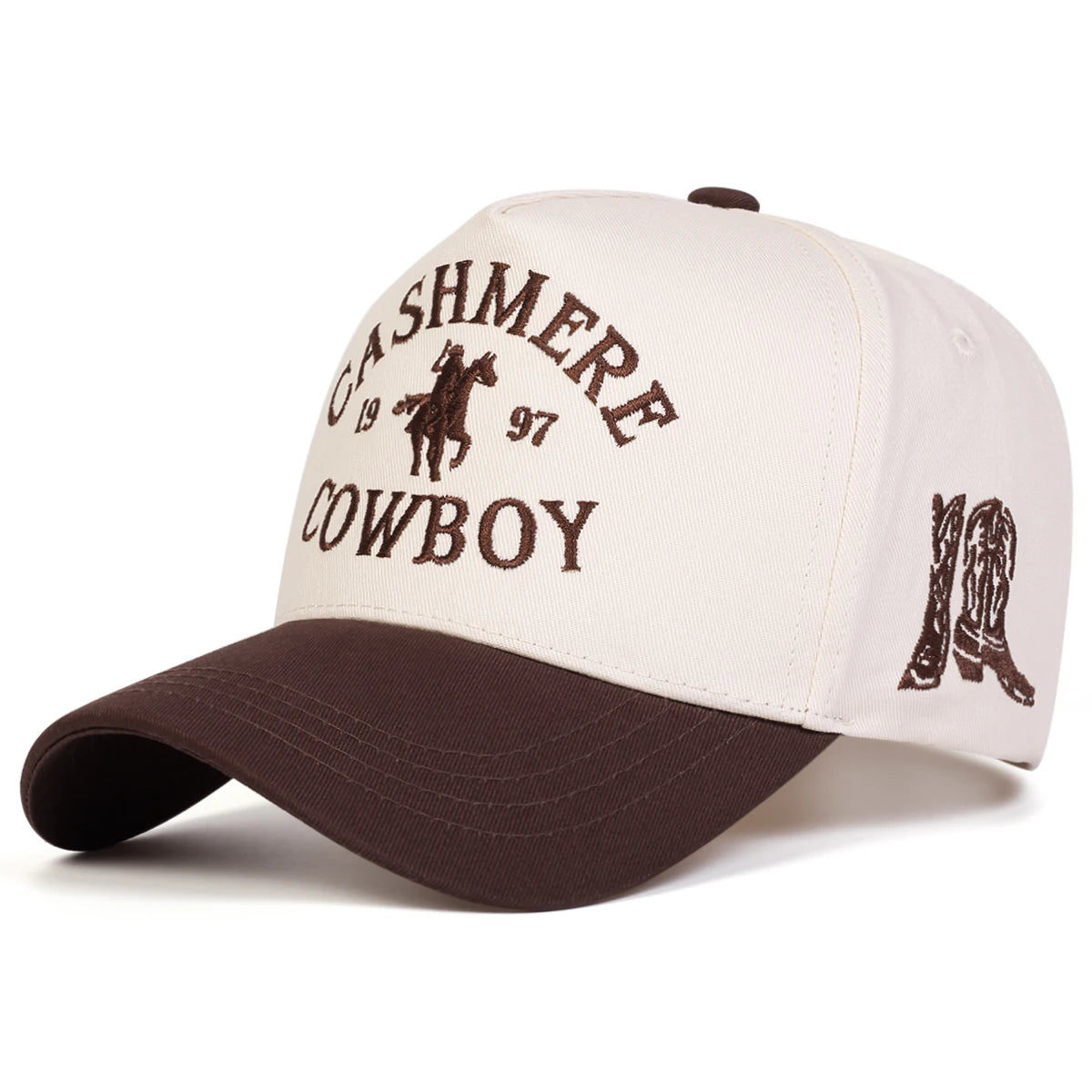 Unisex COWBOY Letter Embroidery Baseball Caps