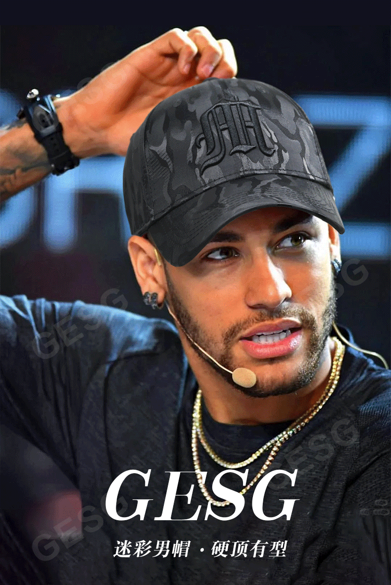 New camouflage embroidered baseball cap