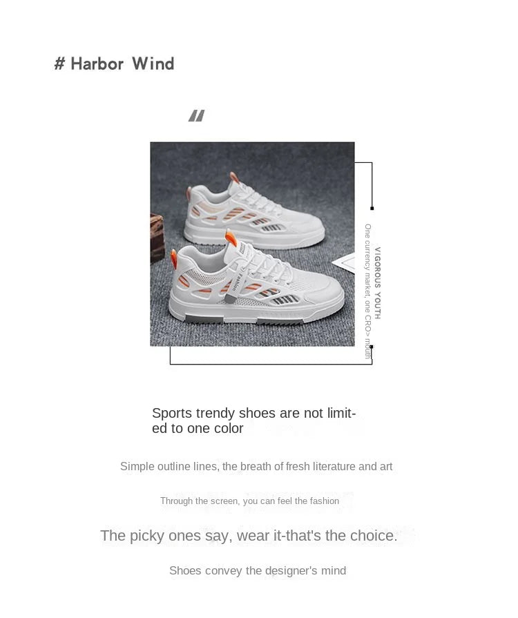 Summer Versatile Students Sports Shoes Trending Casual Non-slip Lightweight Sneakers
