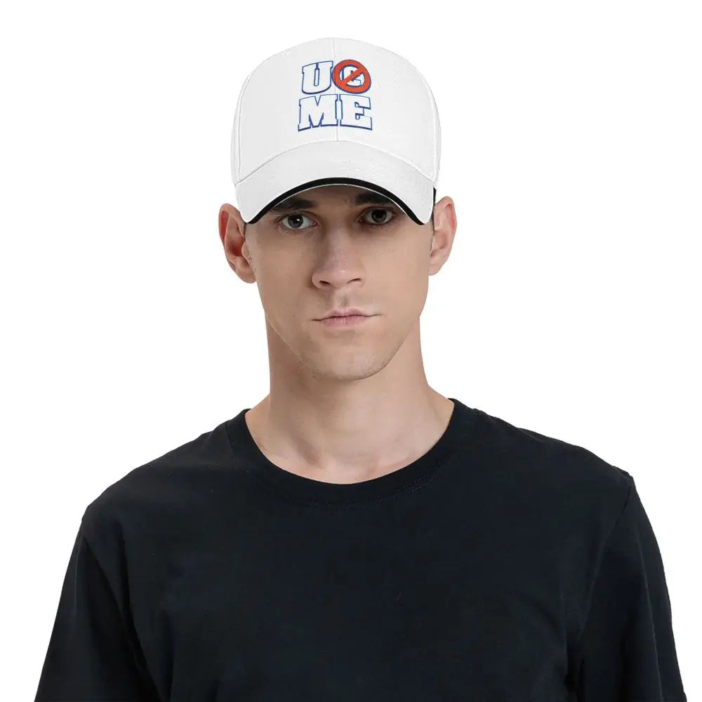 Yellow Wrestling john Cena White Custom Baseball Caps