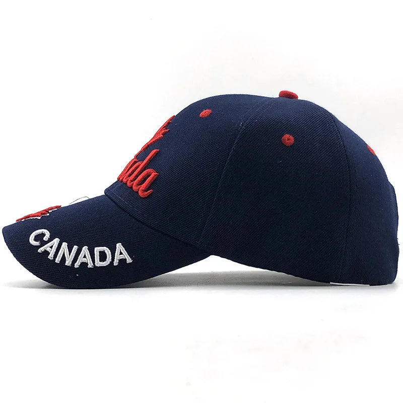 New Colors Contrast Canada Embroidered Baseball Cap
