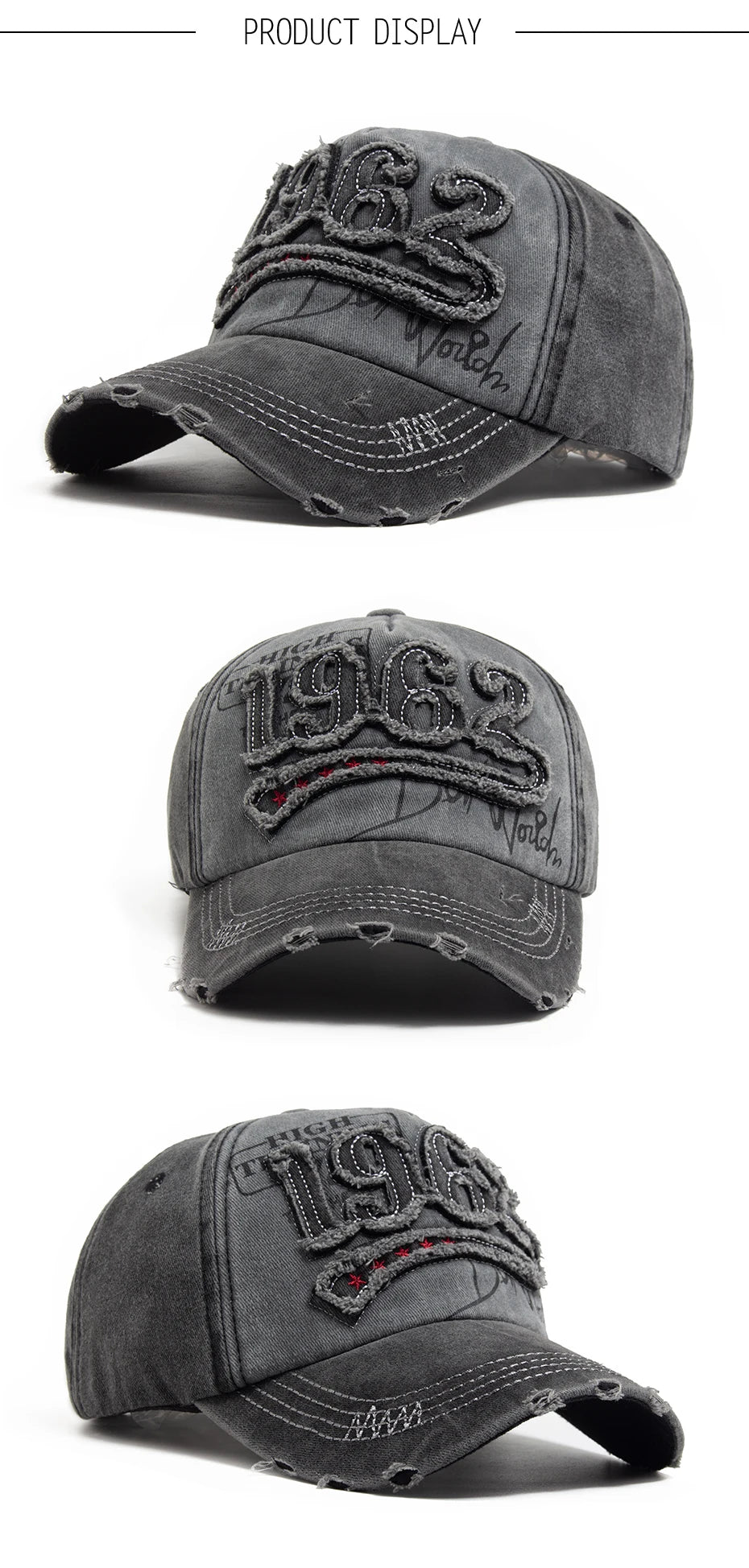Fashion Vintage Washed Cotton Baseball Cap