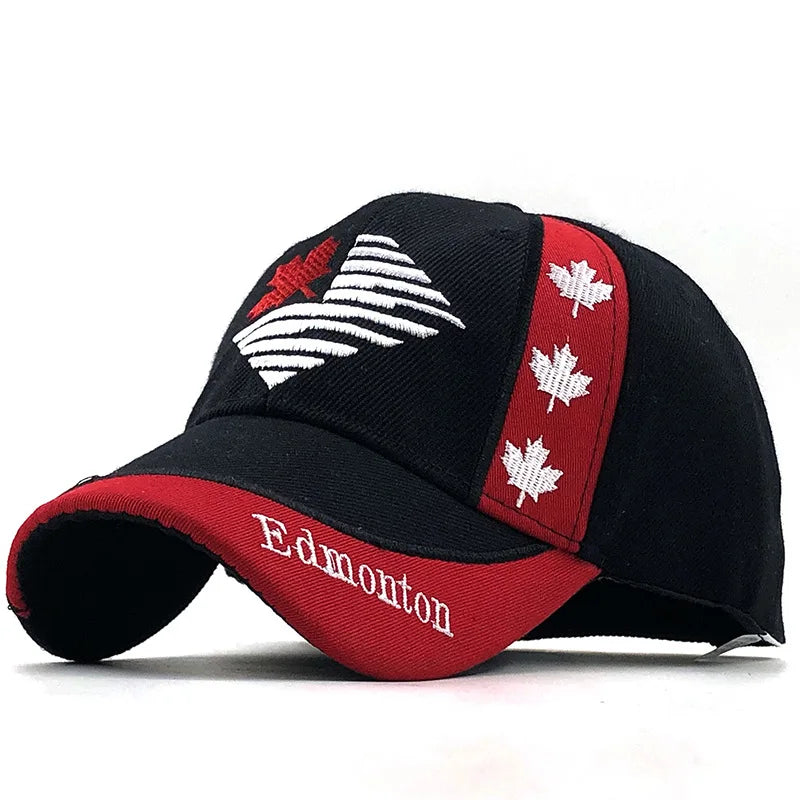 New Colors Contrast Canada Embroidered Baseball Cap