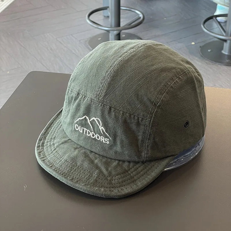 Short Brim Soft Baseball Cap