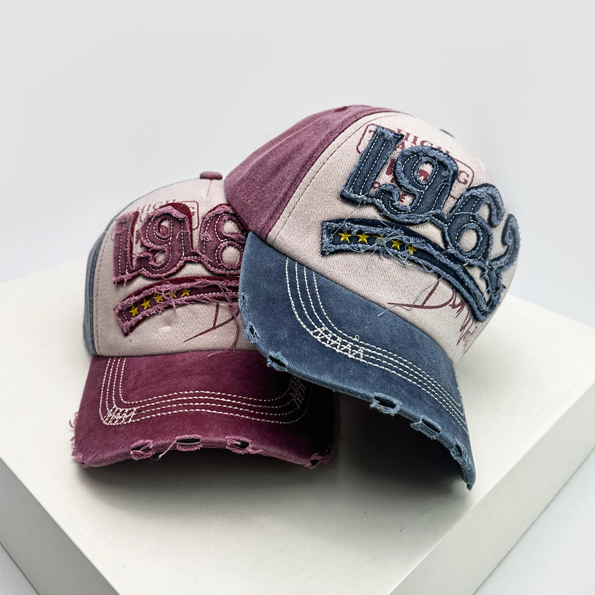 New Unisex PATCH 1962 Letters Broken Style Baseball Hats