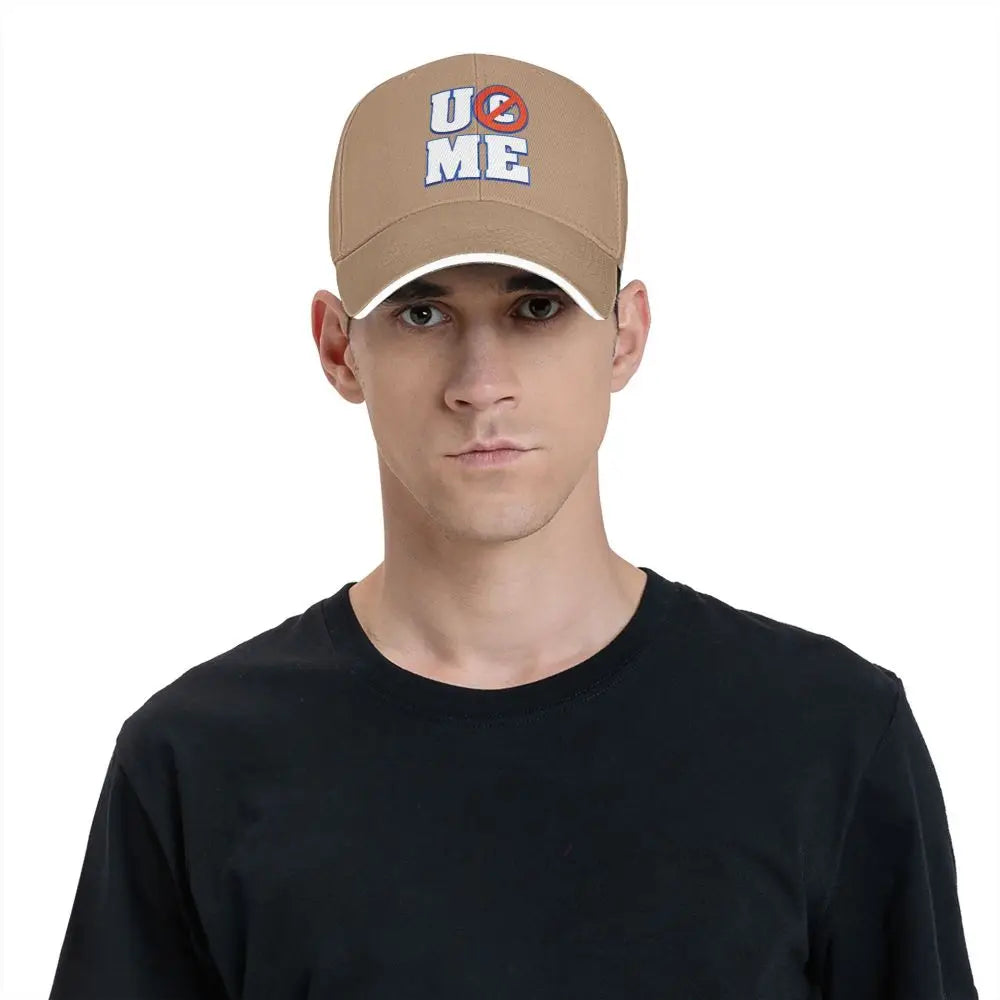 Yellow Wrestling john Cena White Custom Baseball Caps