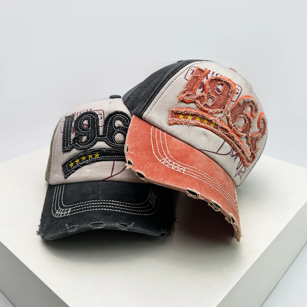 New Unisex PATCH 1962 Letters Broken Style Baseball Hats