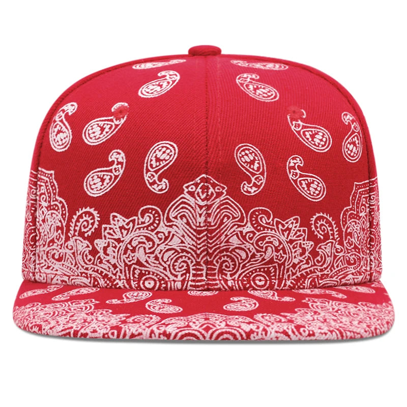 2024 New Fashion Flower Printing Snapback Cap