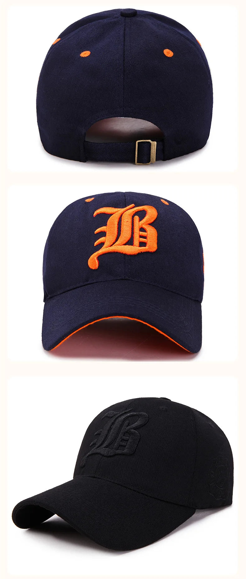 fashionable embroidered baseball cap